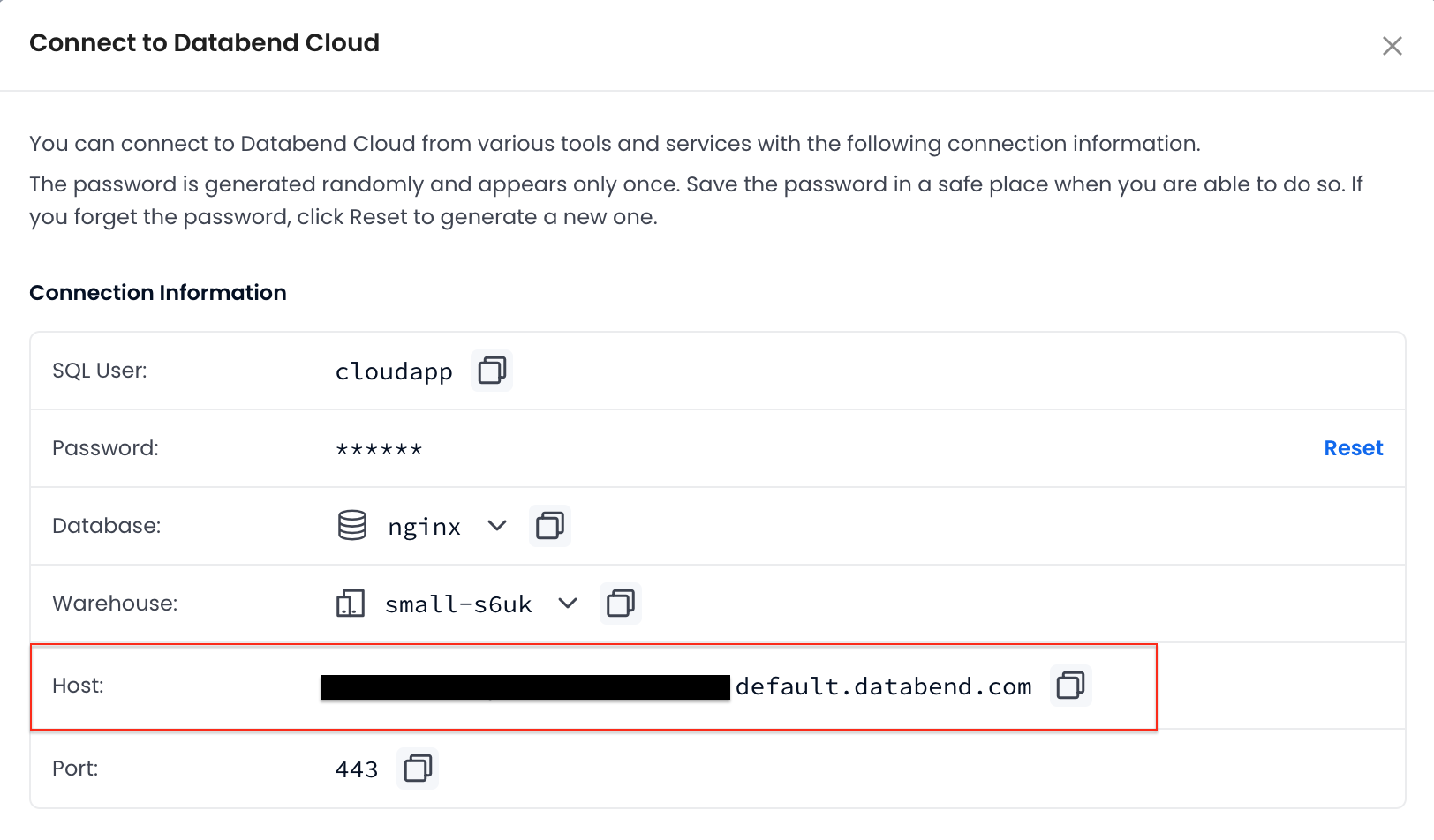 Get Connection Info